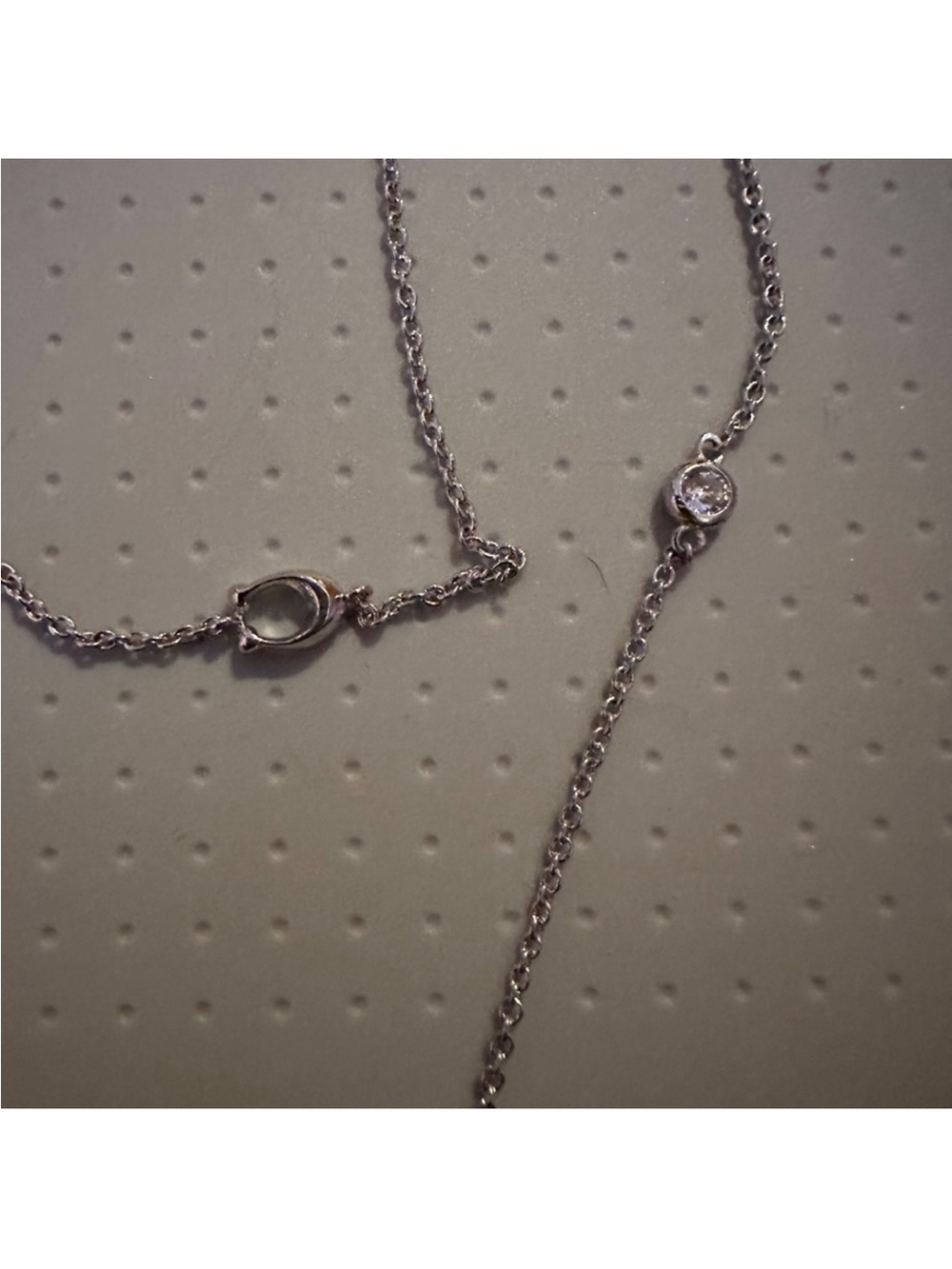 Coach Silver Multi-Layer Chain Necklace - Picture 2 of 2